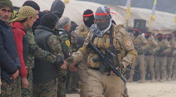 Müttefik ABD YPG'li teröristleri eğittiği yeni görüntüler 4