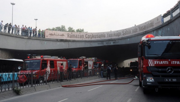 Bisikletçiler Çarşısı'nda yangın 5