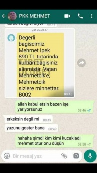 PKK Mehmet'in Mehmetcik Vakfına kurban bağışı 10