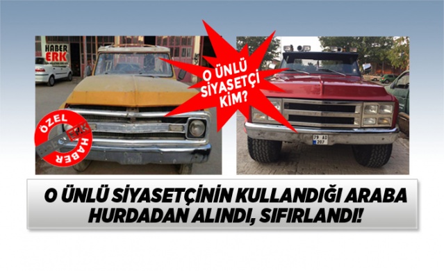 O ünlü siyasetçinin kullandığı araba hurdadan alındı, sıfırlandı! 1