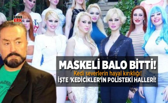 Maskeli balo bitti! İşte 'kedicikler'in polisteki halleri! 1