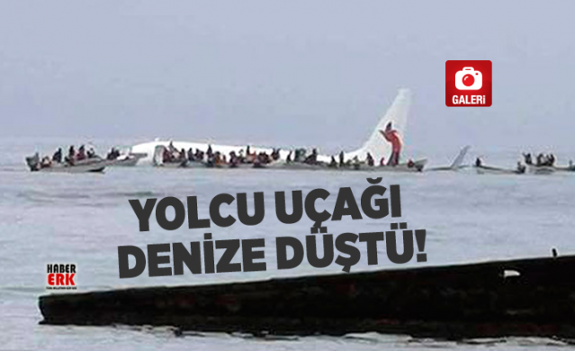 Yolcu uçağı denize düştü! 1