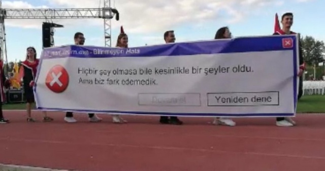 ODTÜ mezuniyet töreni pankartları 2019 10