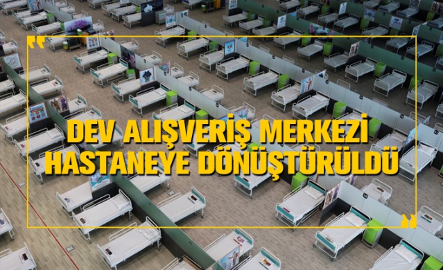 Dev alışveriş merkezi hastaneye dönüştürüldü 1