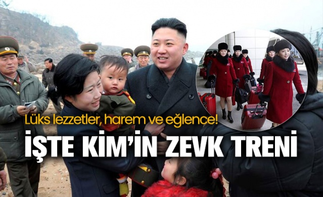 İşte Kim Jong-un'un zevk treni: Lüks lezzetler, harem ve eğlence 1