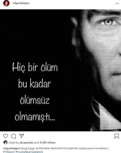 Ünlülerden merak edilen 10 Kasım mesajları 11