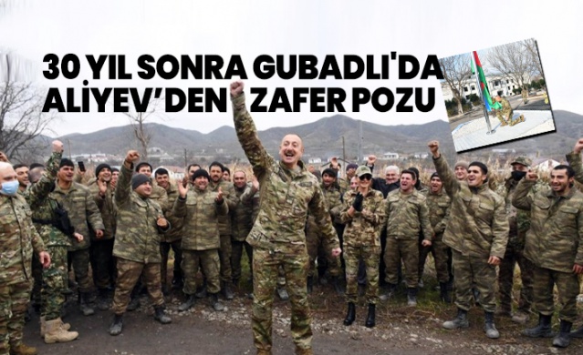 Aliyev’den zafer pozu 1