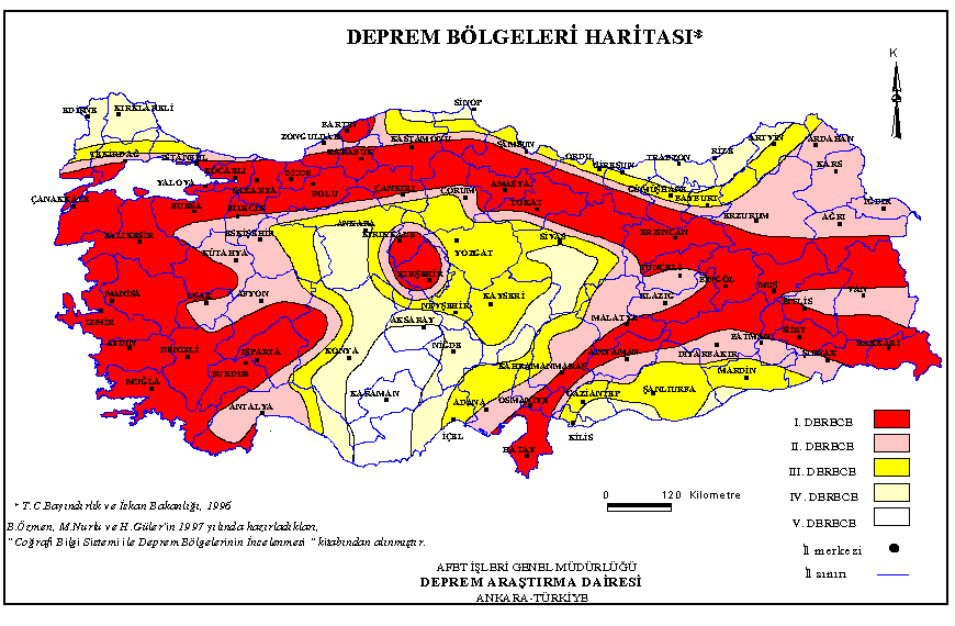 Türkiye fay hattı haritası: İşte birinci derece riskli bölgeler 9