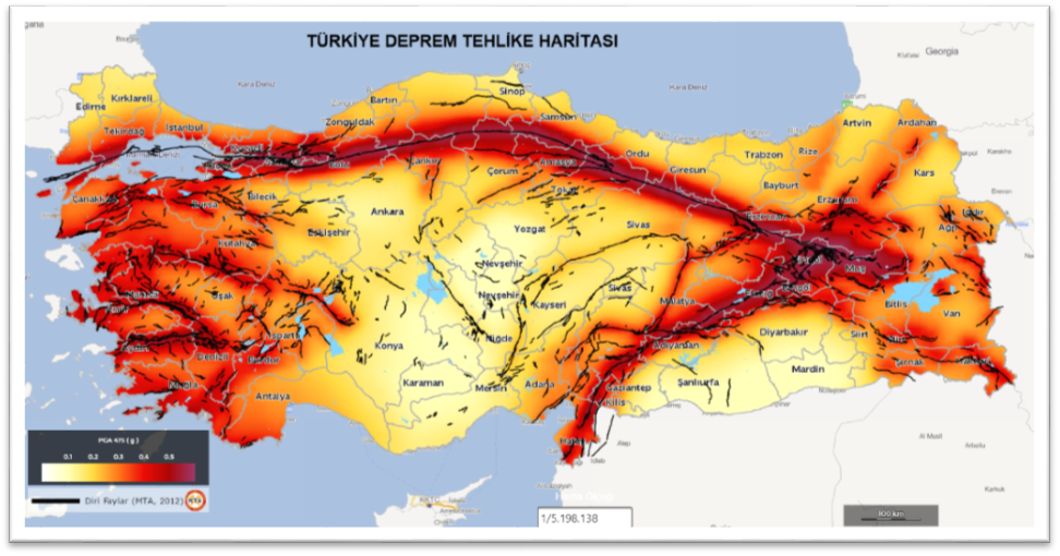 Türkiye fay hattı haritası: İşte birinci derece riskli bölgeler 8