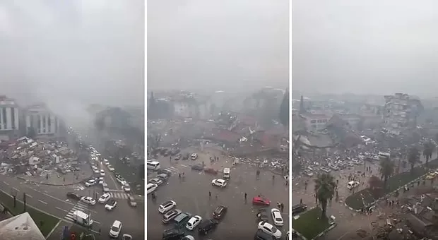 Gaziantep'teki fayın kırılma anları uydudan görüntülendi 1