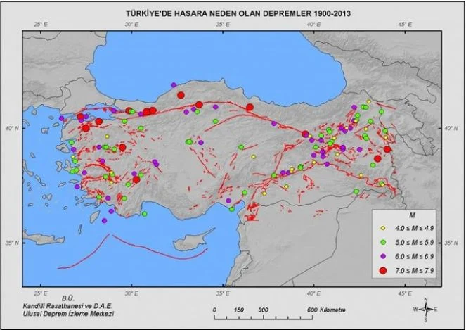 Altından fay hattı geçen il ve ilçeler açıklandı 4