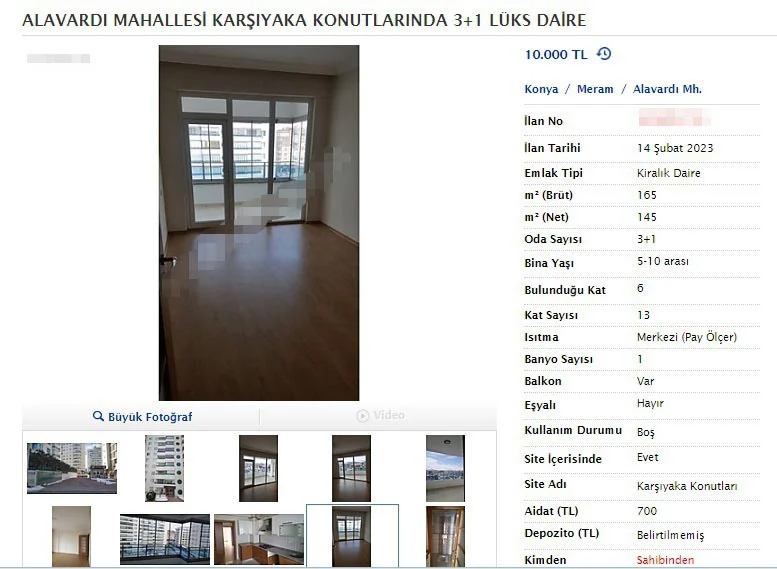 Konya'da depremden sonra fahiş fiyata ev kiralayan fırsatçılara cezai işlem 5