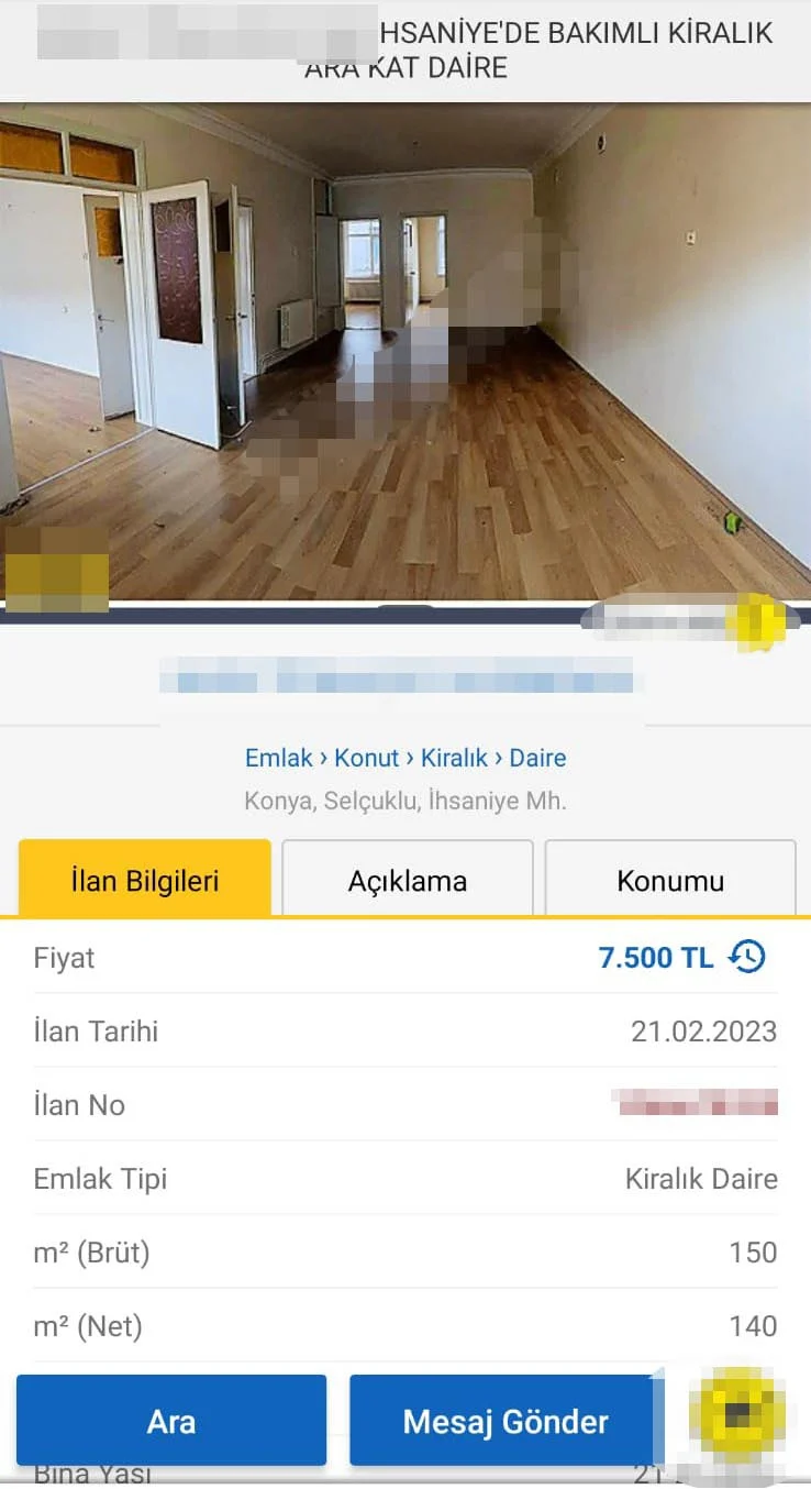 Konya'da depremden sonra fahiş fiyata ev kiralayan fırsatçılara cezai işlem 7