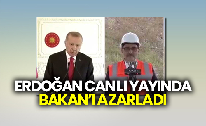 Erdoğan canlı yayında Bakan’ı azarladı