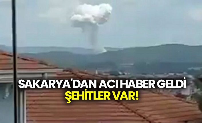 Sakarya'dan acı haber geldi şehitler var!