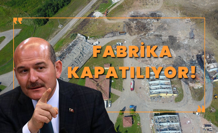 Süleyman Soylu'dan havai fişek fabrikası ile ilgili açıklama