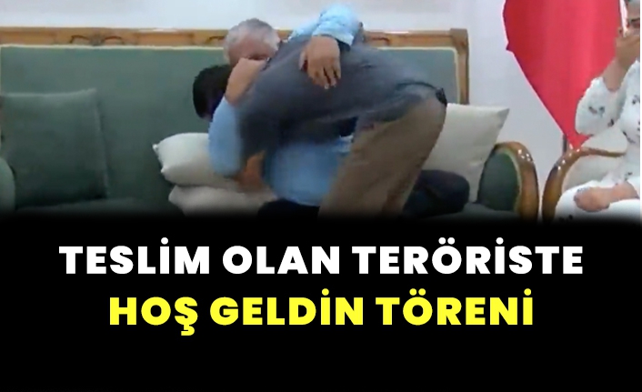 Teslim olan teröriste hoş geldin töreni!