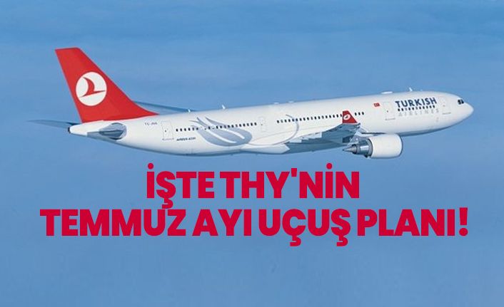 İşte THY'nin 2020 Temmuz ayı uçuş planı!