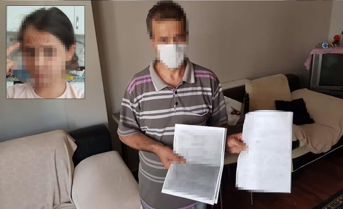 Bu nasıl anne! Kızının alnına enayi yazıp fotoğrafını göndermiş