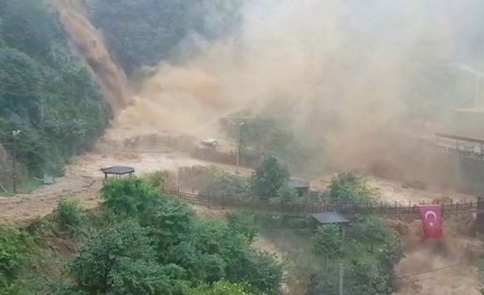 Rize'den korkunç görüntüler