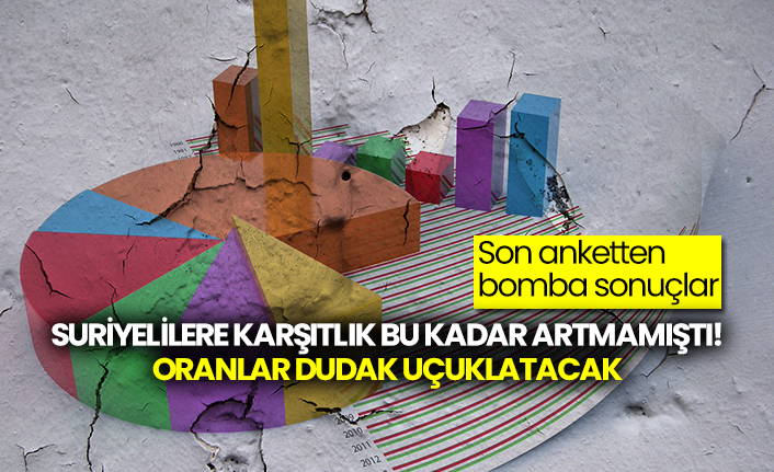 Son anketten bomba sonuçlar: Suriyelilere karşıtlık bu kadar artmamıştı! Oranlar dudak uçuklatacak