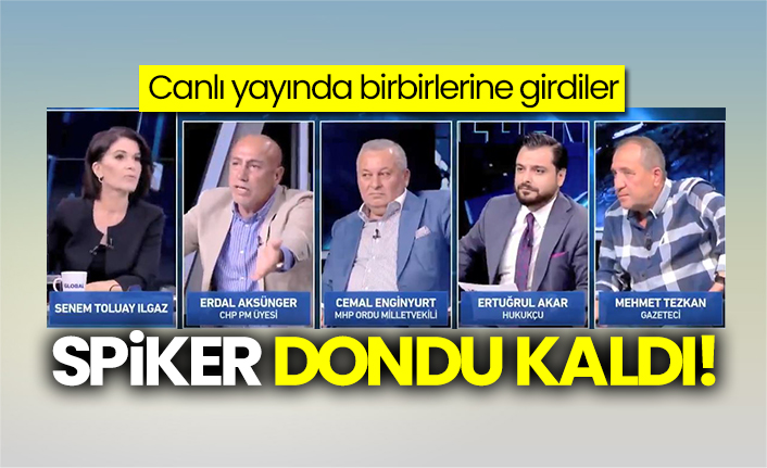 CHP'li Erdal Aksünger canlı yayına birbirlerine girdiler! Haber Global spikeri dondu kaldı