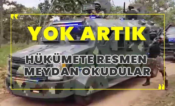 Meksika kartelinin zırhlı araç konvoyu yok artık dedirtti!