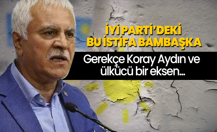 İYİ Parti’deki  bu istifa bambaşka! Gerekçe Koray Aydın ve  ülkücü bir eksen...