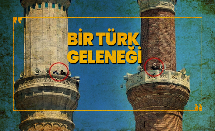 Ayasofya'nın 4 minaresinde 4 müezzin ezan okudu!