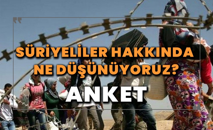 Geçici koruma altındaki suriyelilere yönelik Türkiye'deki toplumsal bakış bilgi anketi