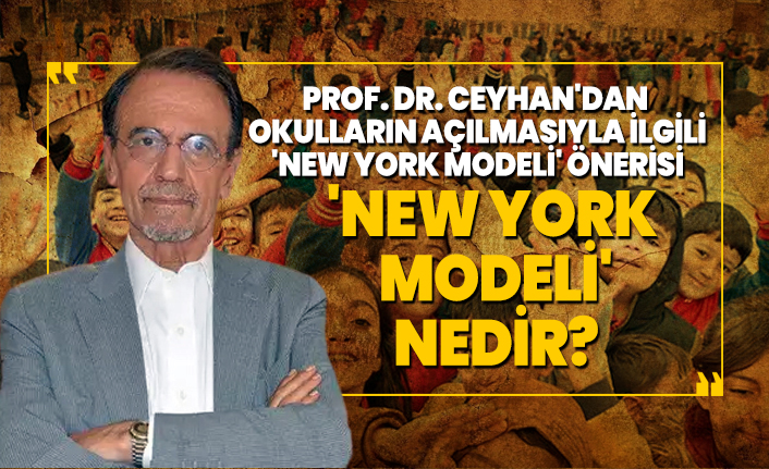 Prof. Dr. Ceyhan'dan okulların açılmasıyla ilgili  'New York modeli' önerisi ''New York  modeli' nedir?''
