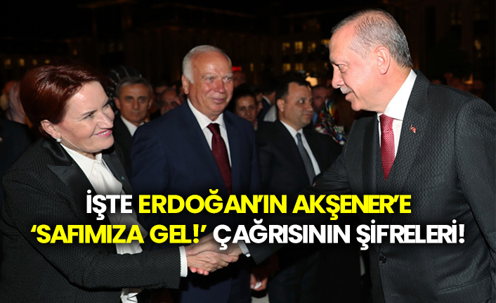 İşte Erdoğan’ın Akşener’e ‘Safımıza gel!’ çağrısının şifreleri!