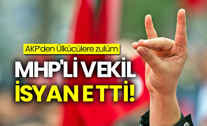 AKP’den Ülkücülere zulüm: MHP'li vekil isyan etti!