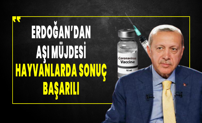 Erdoğan'dan aşı müjdesi: Hayvan deneyleri başarılı