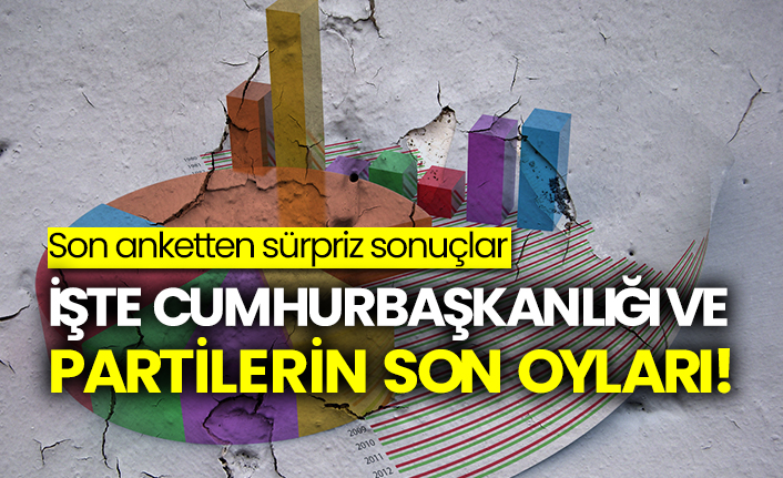 Sonar’ın anket sonuçları açıklandı: Cumhurbaşkanlığı, AKP, CHP, İYİ Parti, MHP, DEVA ve Gelecek Partisi'nin oy oranları