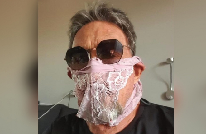 Maske yerine kadın iç çamaşırı takan tanınmış iş insanı gözaltına alındı