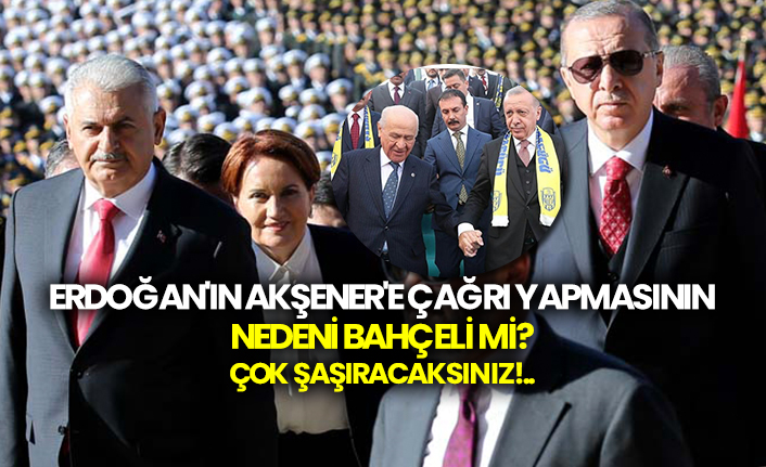 Erdoğan'ın Akşener'e çağrı yapmasının nedeni Bahçeli mi?