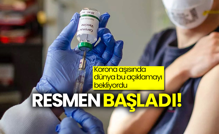 Koronavirüs aşısında üretim başladı