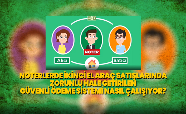 Noterlerde ikinci el araç satışlarında zorunlu hale getirilen güvenli ödeme sistemi nasıl çalışıyor?