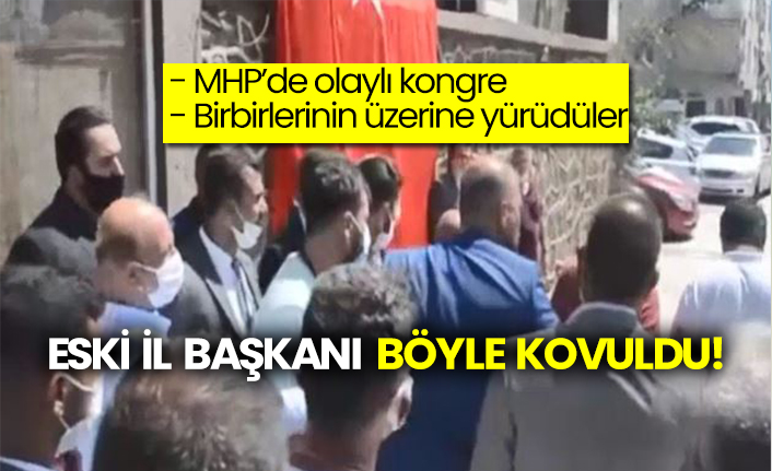 MHP’de olaylı kongre! Birbirlerinin üzerine yürüdüler: Eski İl Başkanı kovuldu!