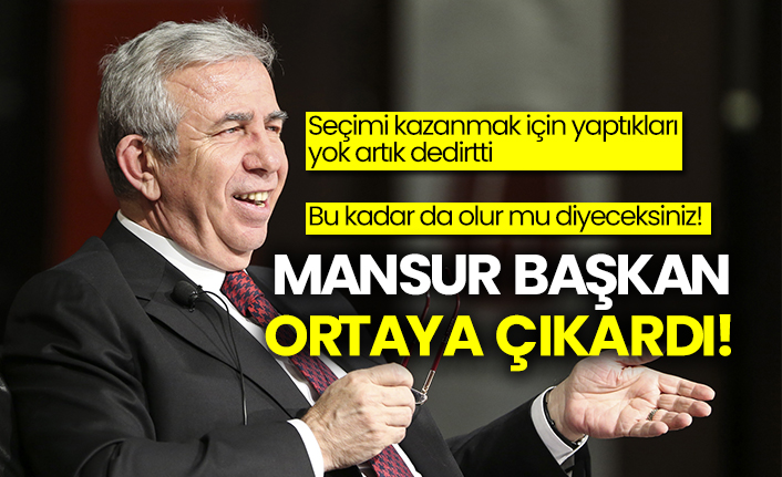 Seçimi kazanmak için yaptıkları yok artık dedirtti: Mansur Yavaş ortaya çıkardı!