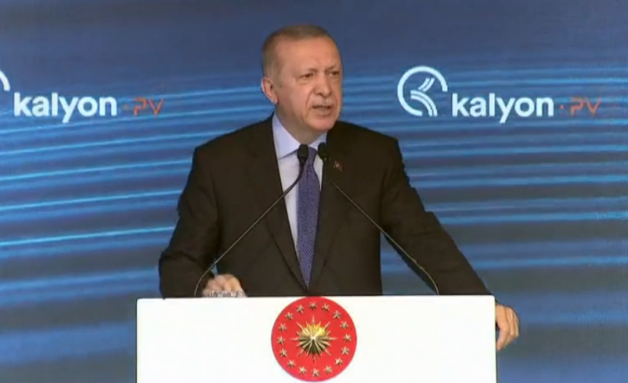 Erdoğan ilk yerli güneş paneli açılışında canlı yayında konuşuyor