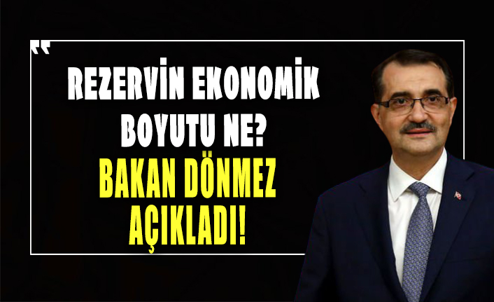 Doğalgaz rezervinin ekonomik boyutu ne? Bakan Sönmez açıkladı!