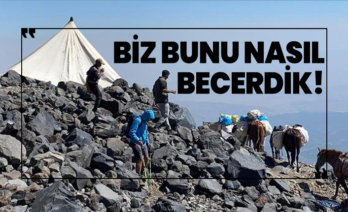 Ağrı Dağı'nın dorukları çöplüğe döndü