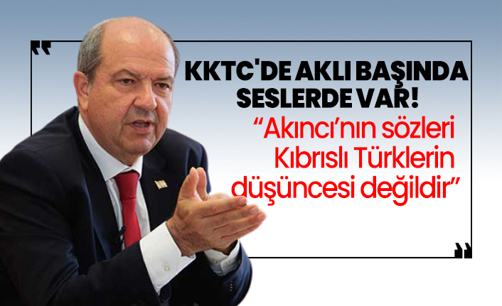 KKTC'de aklı başında seslerde var! "Akıncı’nın sözleri Kıbrıslı Türklerin düşüncesi değildir”