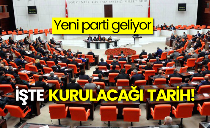 Yeni parti geliyor! İşte kurulacağı tarih!