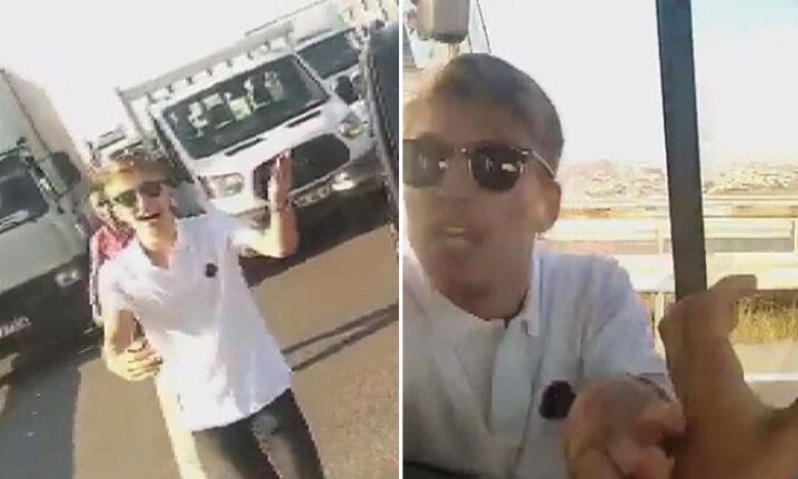 Hadımköy'deki çakarlı minibüsteki saldırgan yakalandı