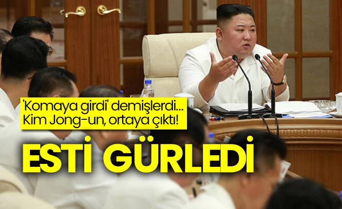 'Komaya girdi' demişlerdi…  Kim Jong-un, ortaya çıktı!