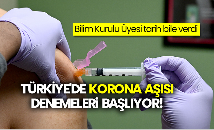 Bilim Kurulu Üyesi tarih bile verdi: Türkiye'de korona aşısı denemeleri başlıyor!