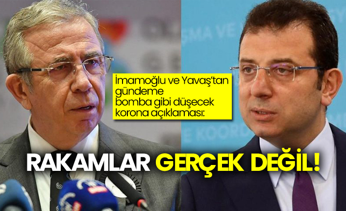 İmamoğlu ve Yavaş’tan gündeme bomba gibi düşecek korona açıklaması: Rakamlar gerçek değil!